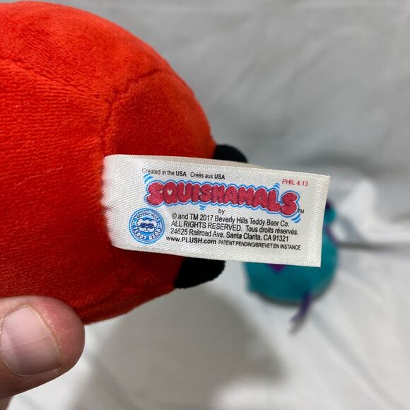 Squishamals Ladybug and Giraffe Stuffed Squishy Ball 2017 Toys 4 Inch Diameter - Picture 4 of 6